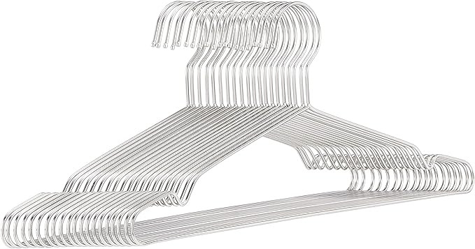 Amazon Basics Kleiderbügel aus Edelstahl, 20er-Pack, Chrome | Amazon (DE)