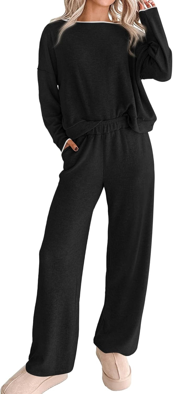 KIRUNDO 2 Piece Matching Lounge Sets for Women Fall Outfits | Amazon (US)