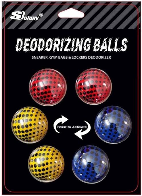 Sufuny Shoe Deodorizer Balls Sneaker Deodorizers Balls Odor Eliminating for Shoes 6 Packs | Amazon (US)