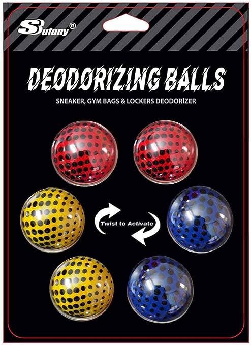 Sufuny Shoe Deodorizer Balls Sneaker Deodorizers Balls Odor Eliminating for Shoes 6 Packs | Amazon (US)