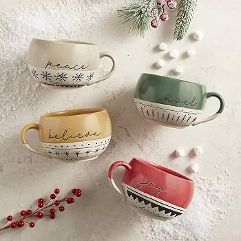 Creative Brands Faithworks-Christmas Collection Stoneware Mug, 16-Ounce, Noel | Amazon (US)