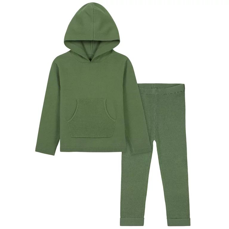 Modern Moments by Gerber Baby & Toddler Boys or Girls Unisex Sweater Knit Hoodie and Active Pant,... | Walmart (US)