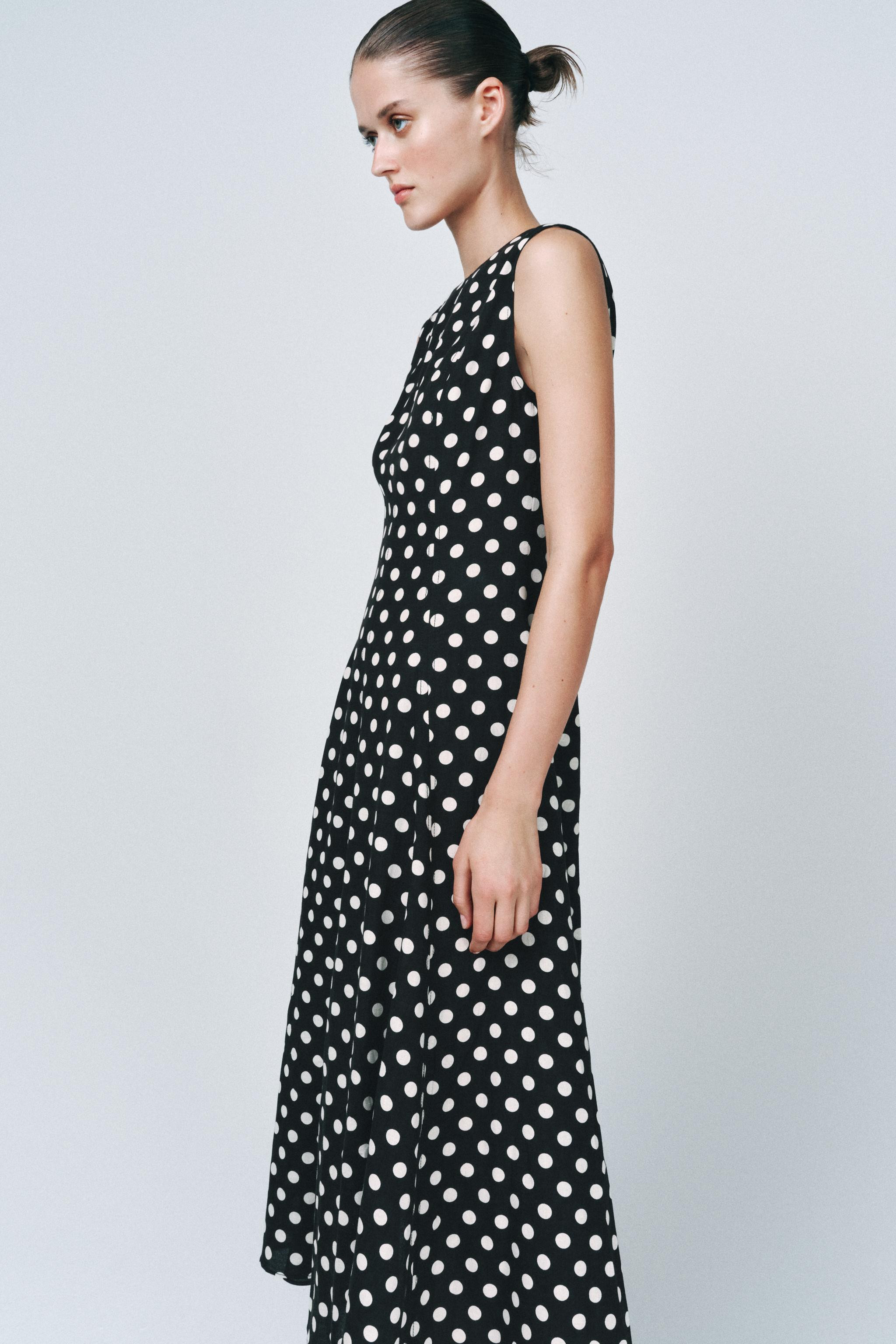 POLKA DOT MIDI DRESS ZW COLLECTION | Zara Canada
