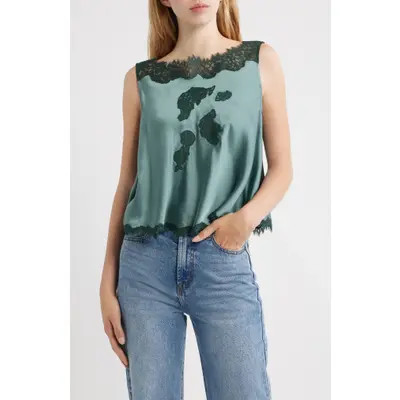 DÔEN Valerina Silk Lace Top in Candlelight at Nordstrom, Size Small | Nordstrom