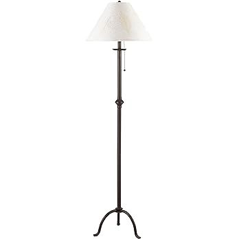 Cal Lighting BO-903FL Iron Floor Lamp with Pull Chain, Matte Black | Amazon (US)