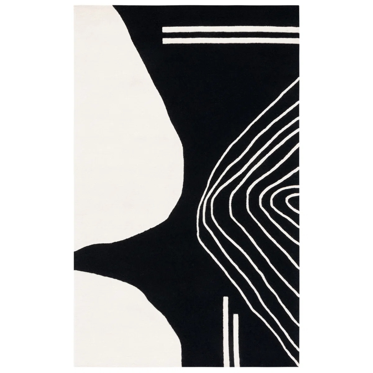 Arabelle Rodeo Drive 860 Area Rug In Black / Ivory | Wayfair North America