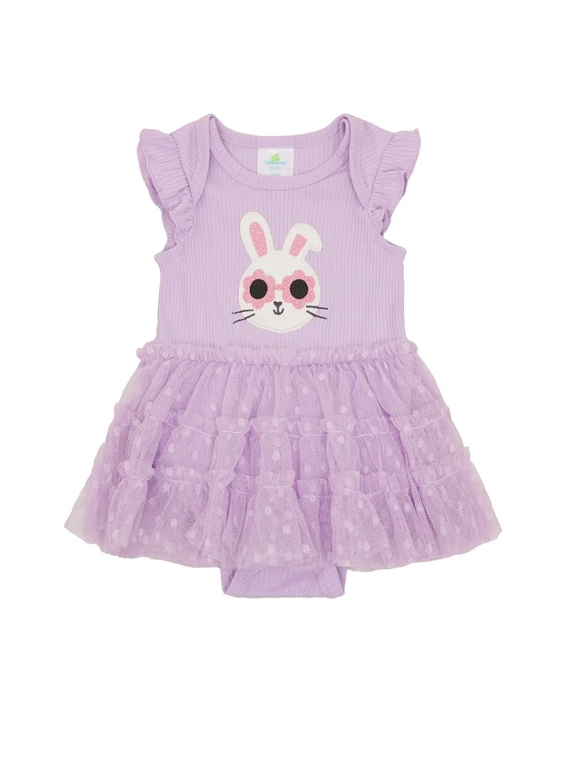 Way to Celebrate Baby Girls Easter Tulle Tutu Dress, Sizes 0-3M-6-9M | Walmart (US)