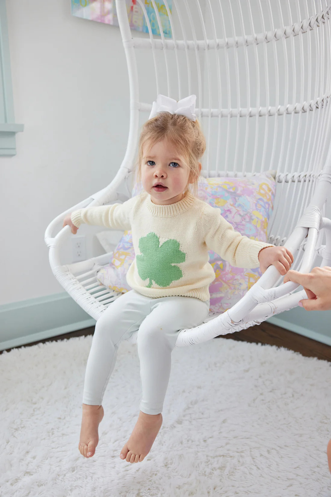 Ivory Kids Shamrock Sweater | Sail to Sable