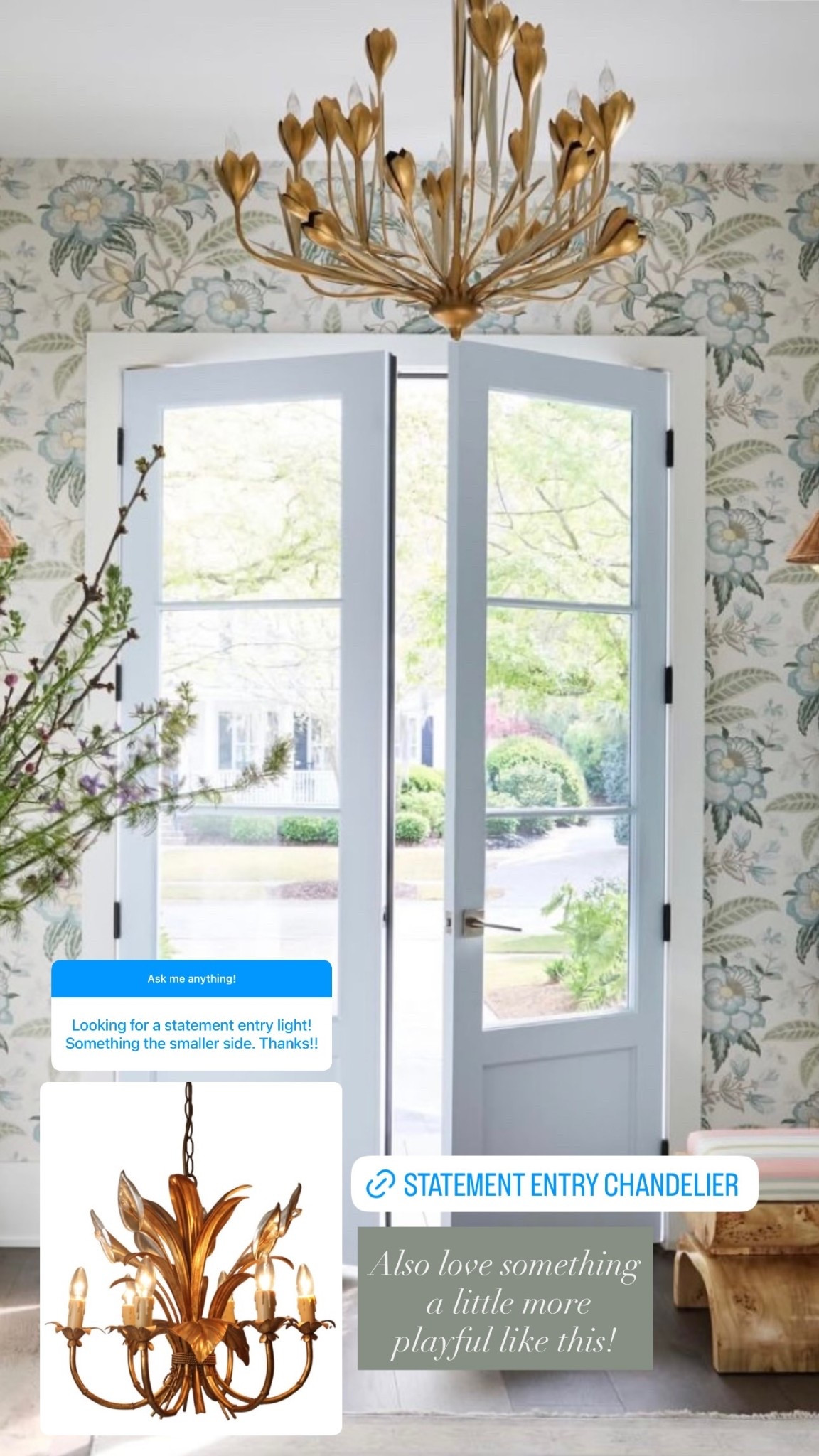 Also love something a little more
playful like this for an entry! 🤍

#LTKHome