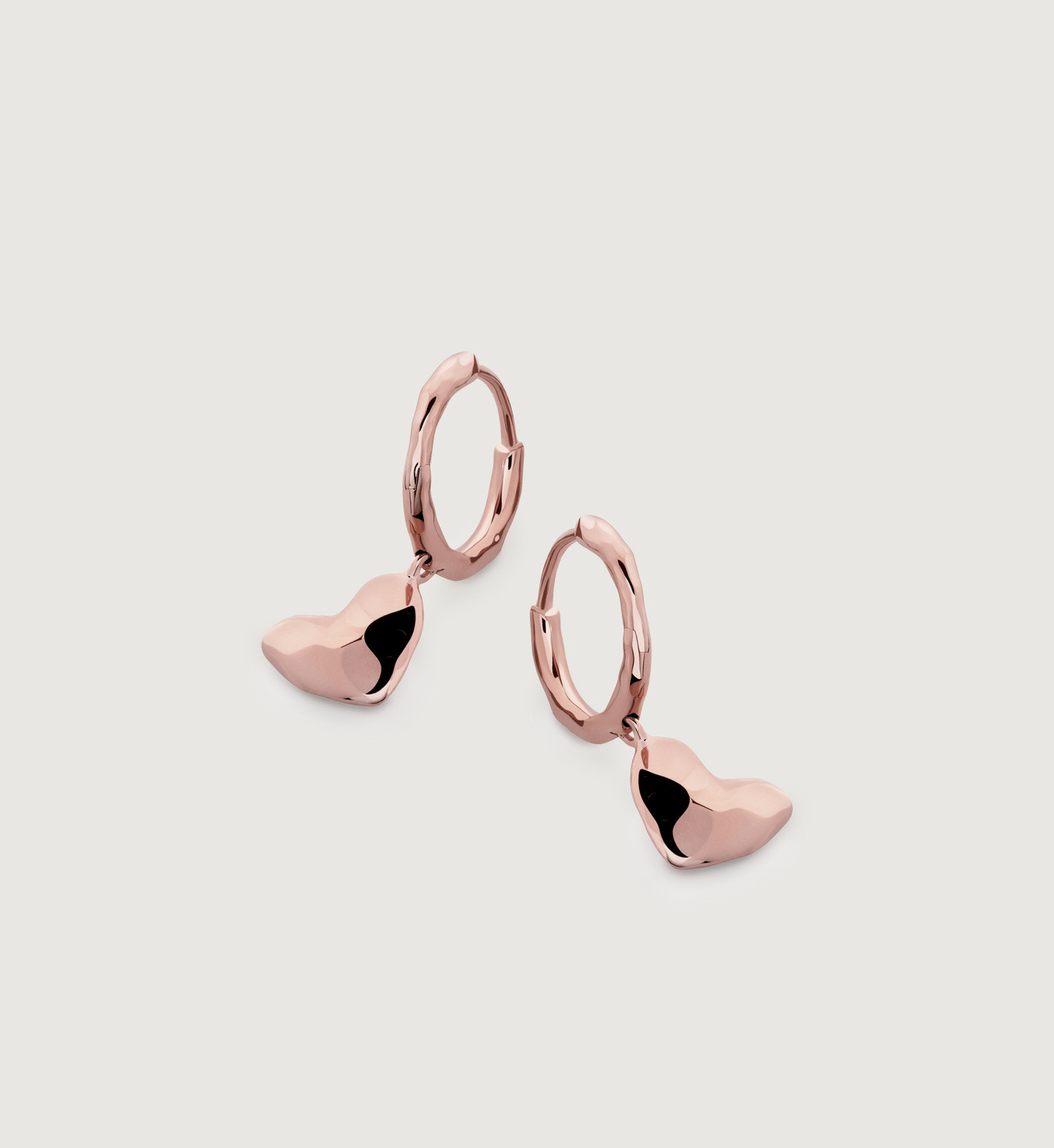 Heart Drop Huggie Earrings | Monica Vinader (Global)