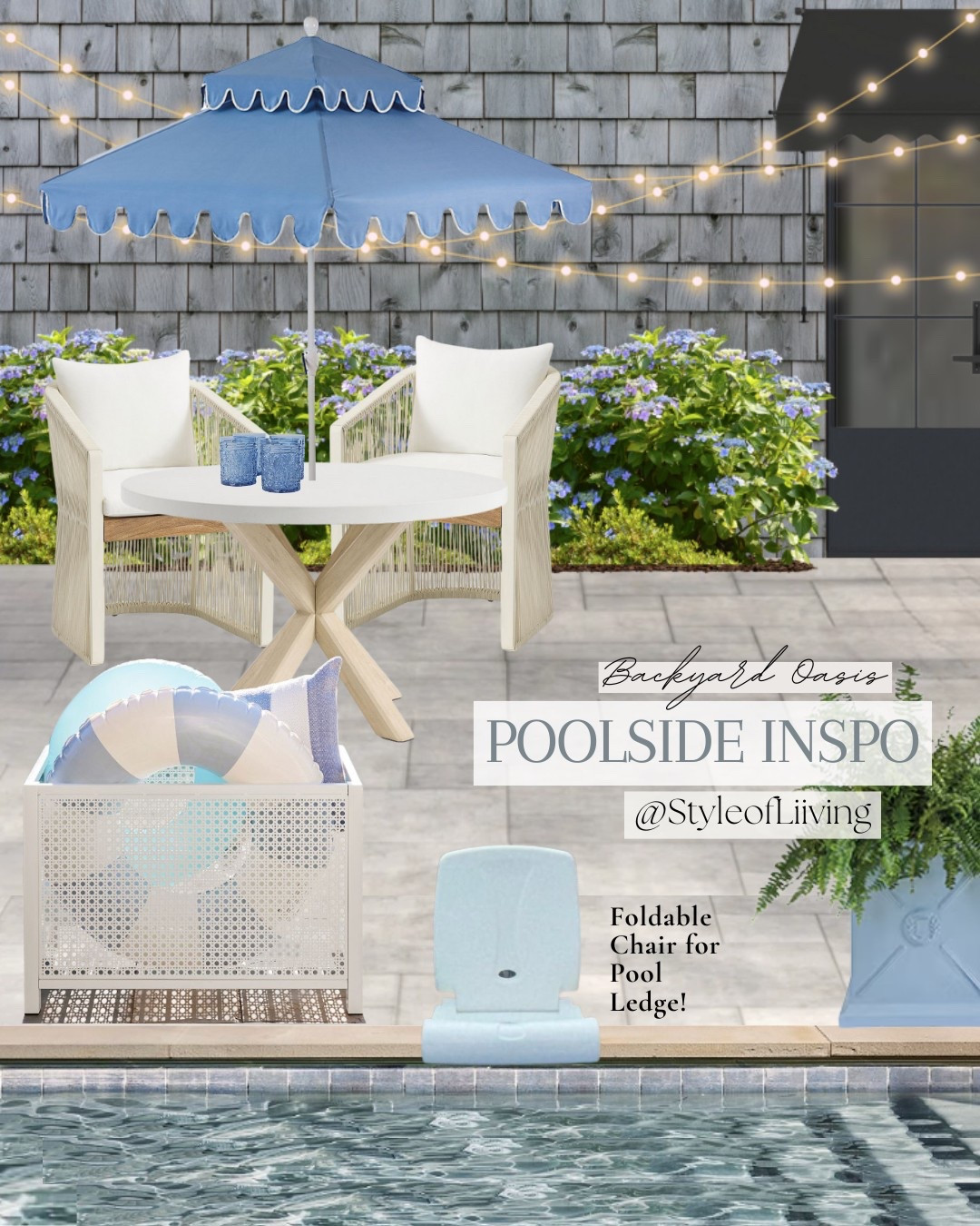 Create a backyard oasis using this poolside design to inspire you! 

#LTKSwim #LTKHome #LTKSeasonal