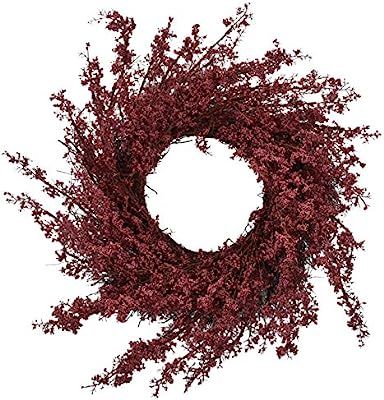 RED DECO Fall Berry Front Door Wreath 22-24 inch, Artificial Floral Red Wreath for All Seasons Ho... | Amazon (US)