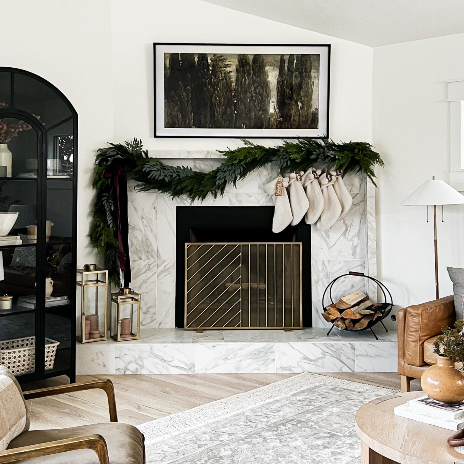 Christmas Fireplace mantle styling!

#LTKhome #LTKSeasonal #LTKHoliday