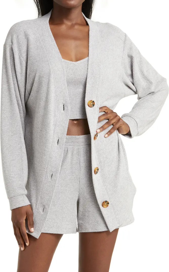 Open Edit 3-Piece Cozy Rib Pajamas | Nordstrom | Nordstrom
