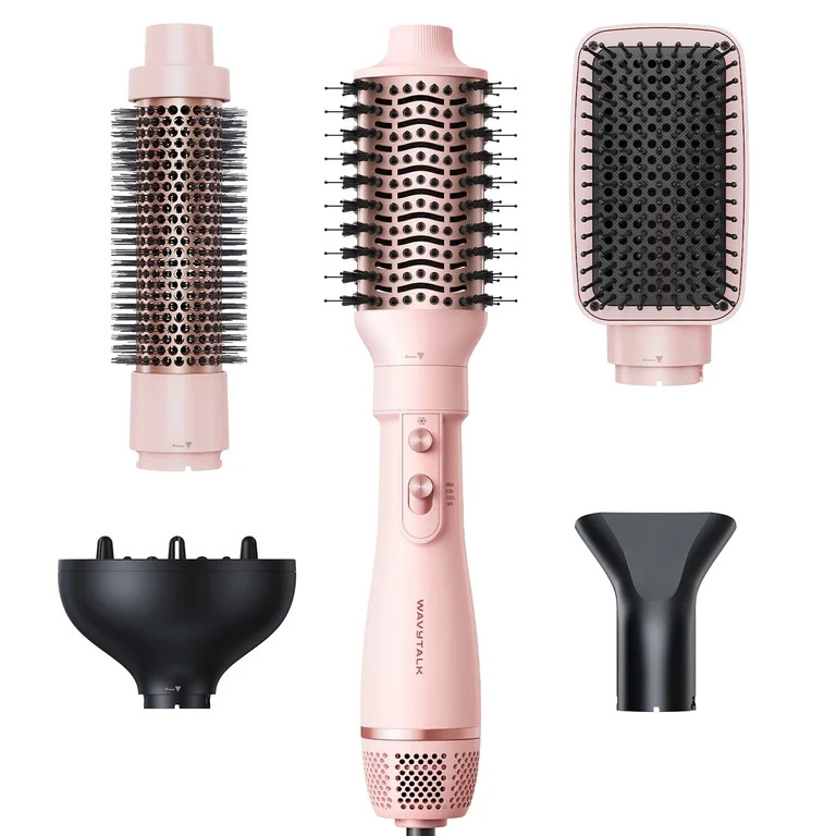Wavytalk 5 in 1 Hot Air Brush Set, Multi Hair Styler for Salon Blowouts, Smooth Curls, Volumizing... | Walmart (US)