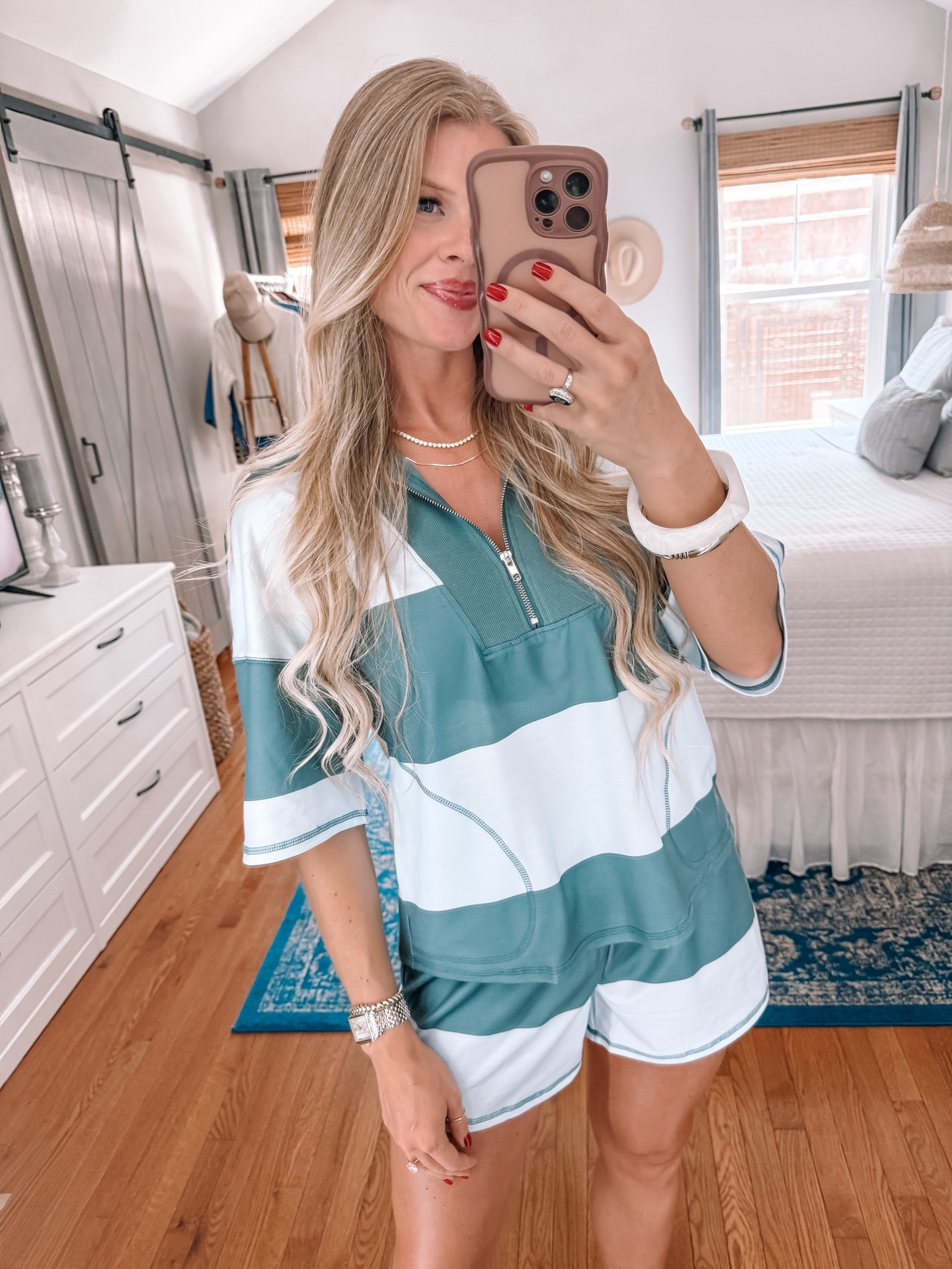Don’t judge if you see me in this set way too many times… I still can’t get over how good it is - just trust me!

Wearing size small in the set and the sandals fit TTS!

#casualoutfitideas #casualoutfits #mommusthaves

#LTKmomlife #LTKootd #LTKActive