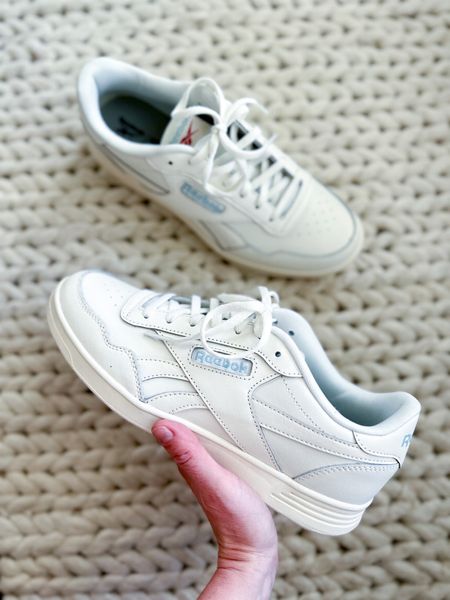 The cutest cream colored Reebok Court Sneakers for summer — these are so cute styled with skirts, shorts, & tennis skirts. I’m obsessed!! 

#reebok #sneakers #whiteshoes #neutralshoes 

#LTKshoecrush #LTKGiftGuide #LTKunder100