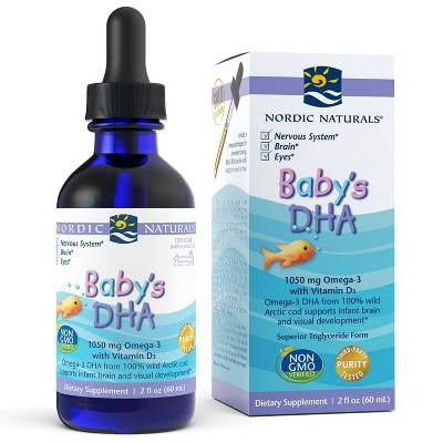 Nordic Naturals Baby's DHA Liquid Dietary Supplement - 2 fl oz | Target