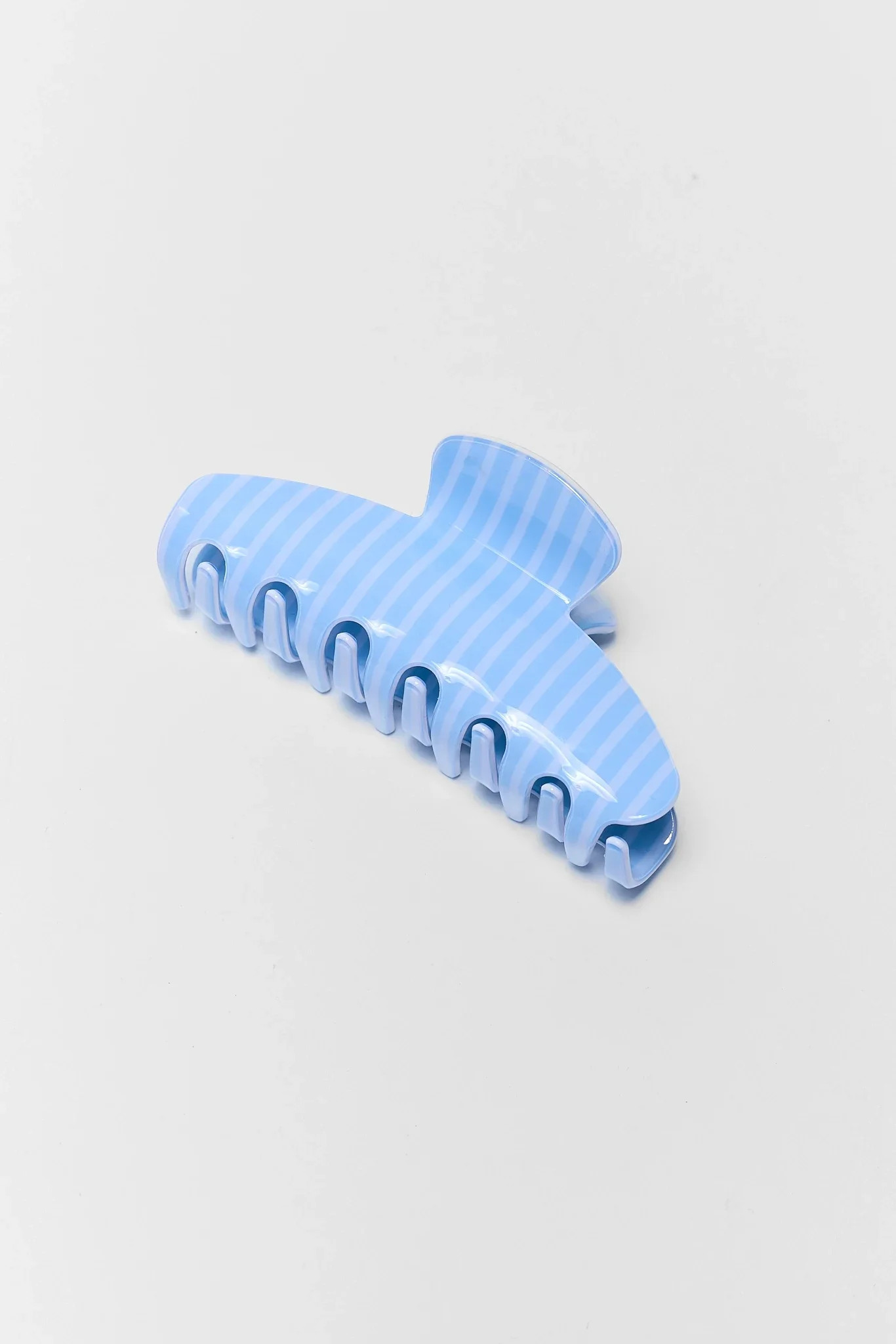 Caroline Blue Striped Claw Clip | Avara