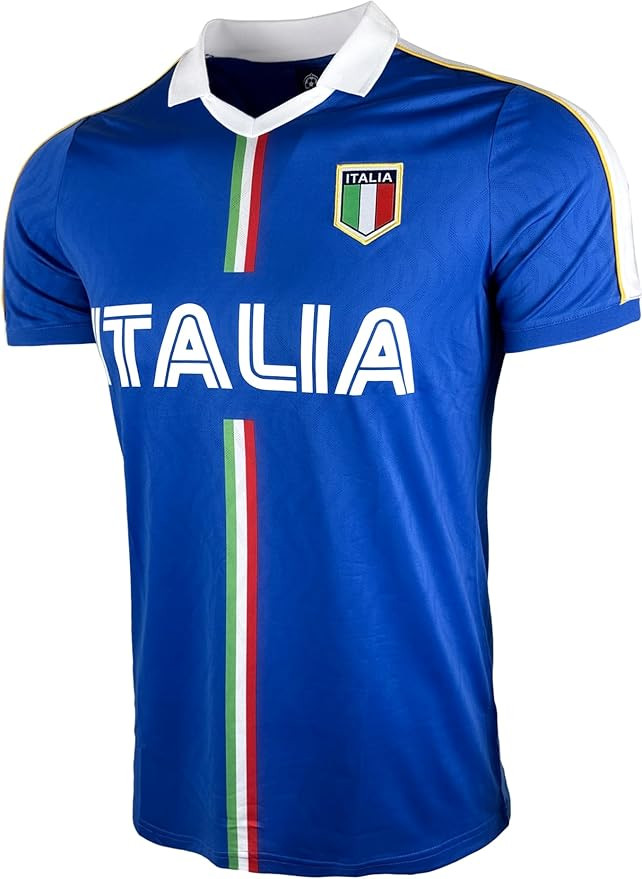Just 4 Kicks Boy's Italy Short Sleeve Shirt, Youth Sizes Italia Performance Jersey | Amazon (US)