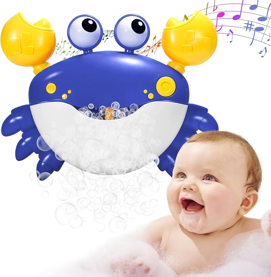 YUISTRE Crab Bubble Machine Bath Toy:Bath Bubble Maker,Blow Bubbles and Plays Children’s Songs,... | Amazon (US)