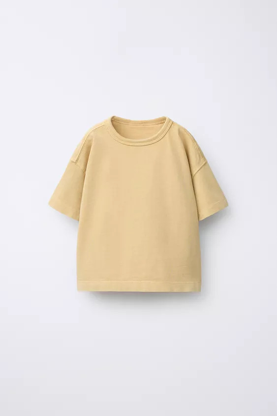 PLAIN GARMENT DYE T-SHIRT | Zara UK