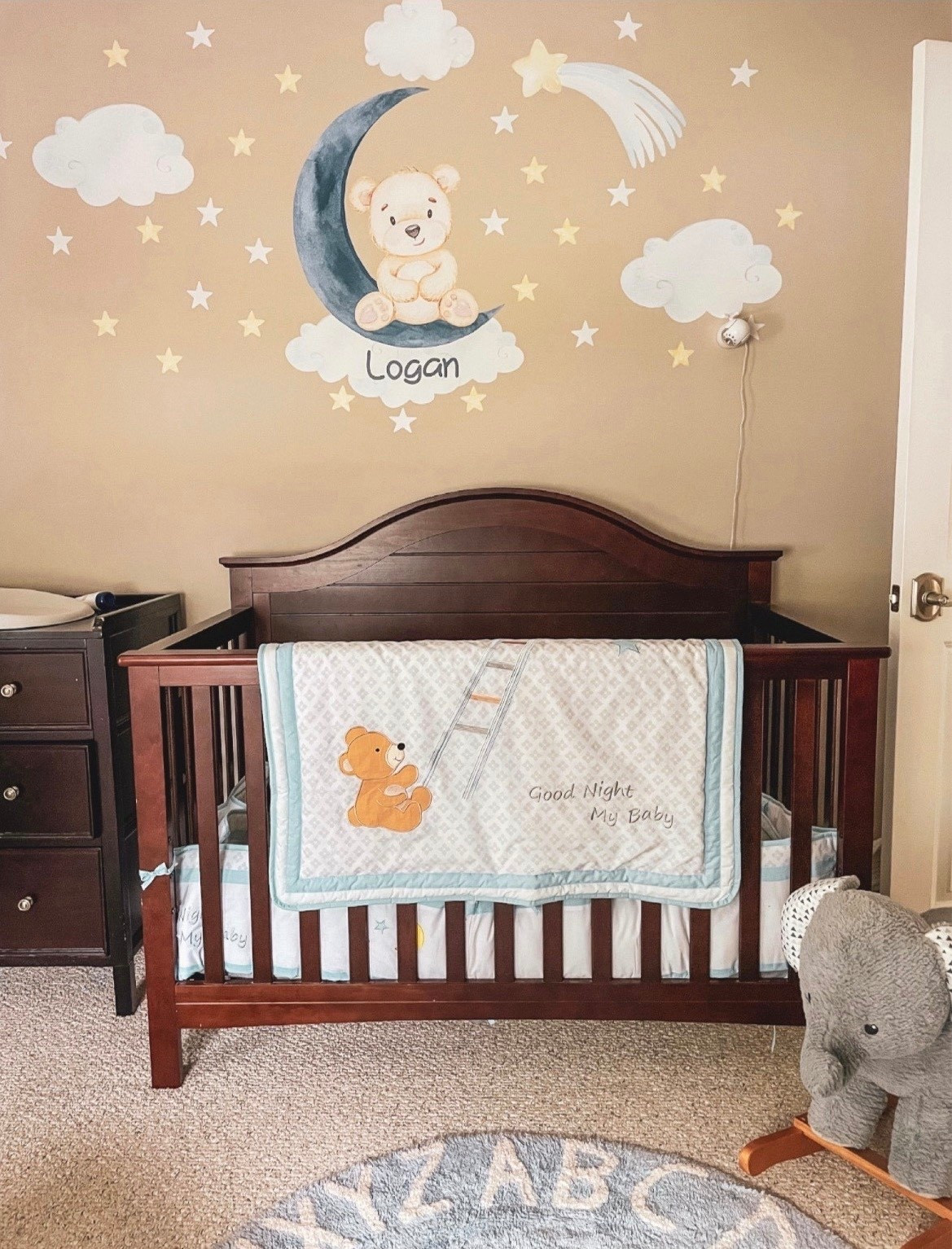Teddy bear nursery 💙🧸 linked all my favorites below from Amazon . ( wall decal from Etsy ) #baby nursery #crib #teddys #babyboyroom #babyshower #babyregistry #ltkhome #nursery #amazon #decals #kidroom #babyroom #cribset 

#LTKmomlife #LTKBump #LTKBaby