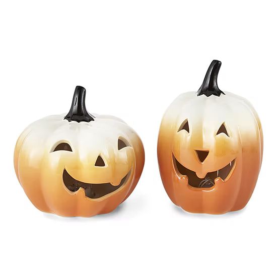 Hope & Wonder Hey Boo Led Ombre Pumpkin Set of 2 Tabletop Decor | JCPenney