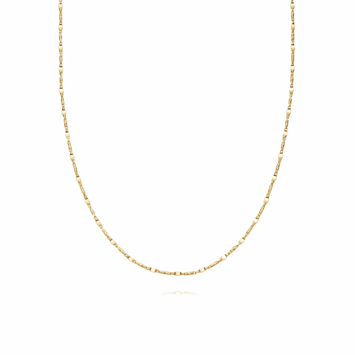 Tidal Twist Chain Necklace 18ct Gold Plate | Daisy London Jewellery