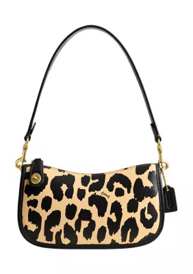 COACH Swinger 20 Shoulder Bag with Leopard Print | Belk