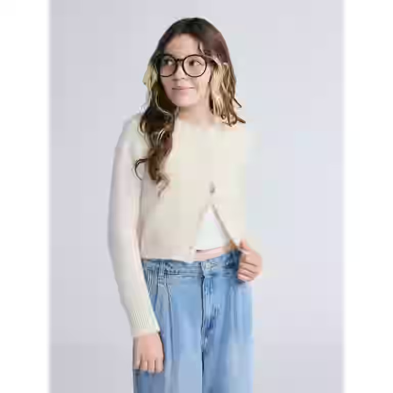 Weekend Academy Girls Knit Cardigan with Long Sleeves, Sizes 4-18 | Walmart (US)