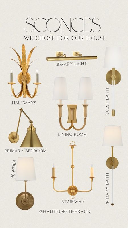 These are the beautiful sconces we chose for our home. Clearly I love brass and gold! #homedecor #visualcomfort #sconces #homelighting #interiordesign 

#LTKHome