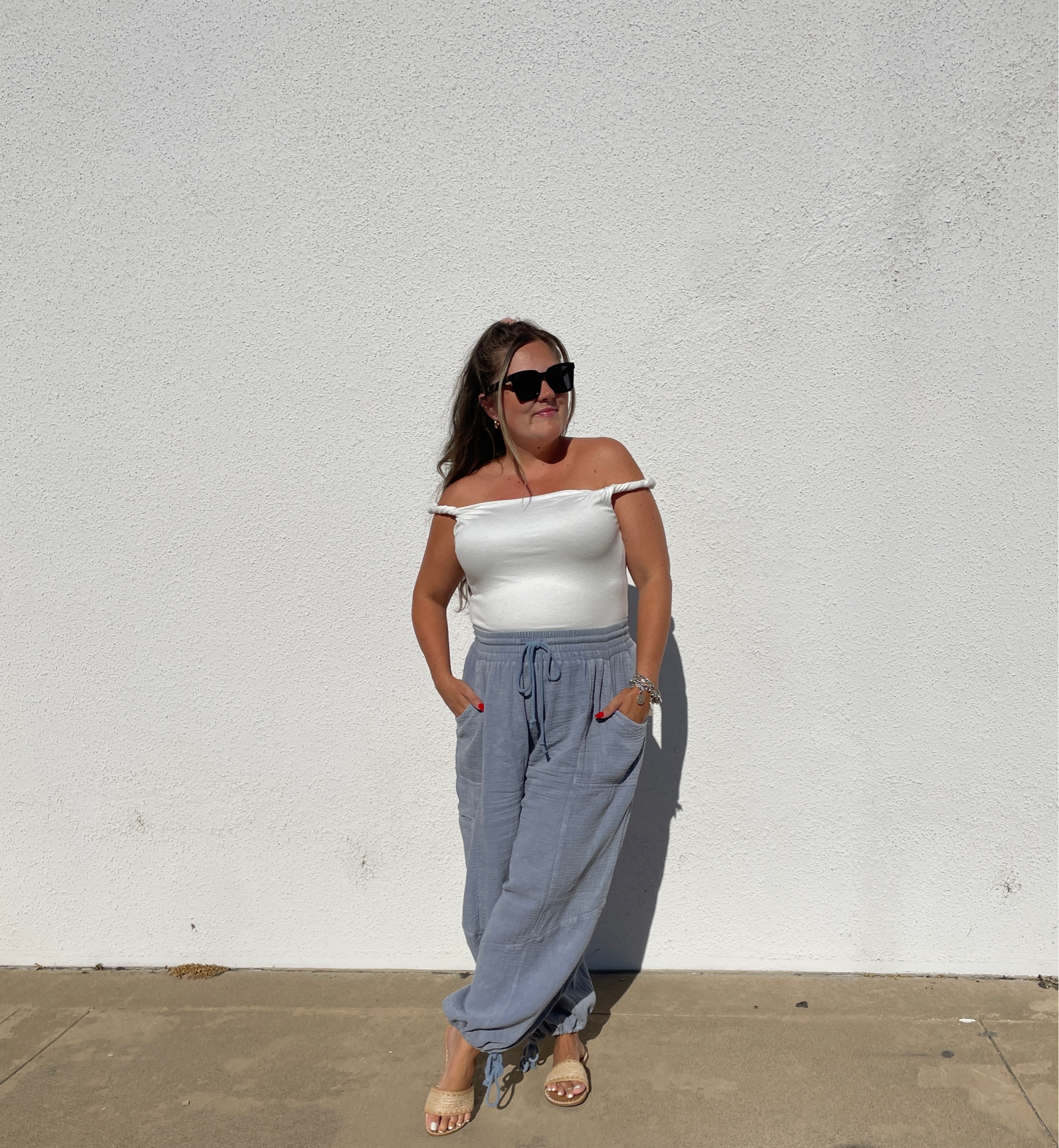 The cutest bardot top from #Amazon ✨🛒

I am a size 36C bust, 5”3-160lbs and got the large. It fits loosely with room. Double lined, ribbed fabric💙

Pants: SwaggingMomma.com

#LTKStyleTip