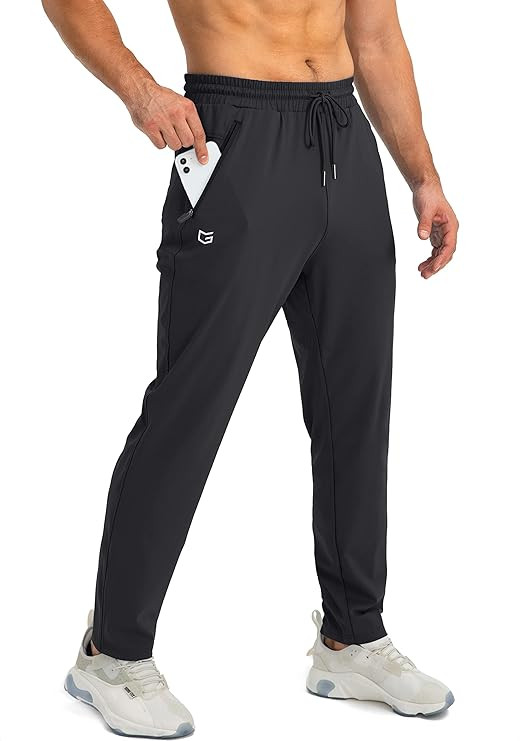 G Gradual Men's Sweatpants with Zipper Pockets Tapered Joggers for Men Athletic Pants for Workout... | Amazon (US)