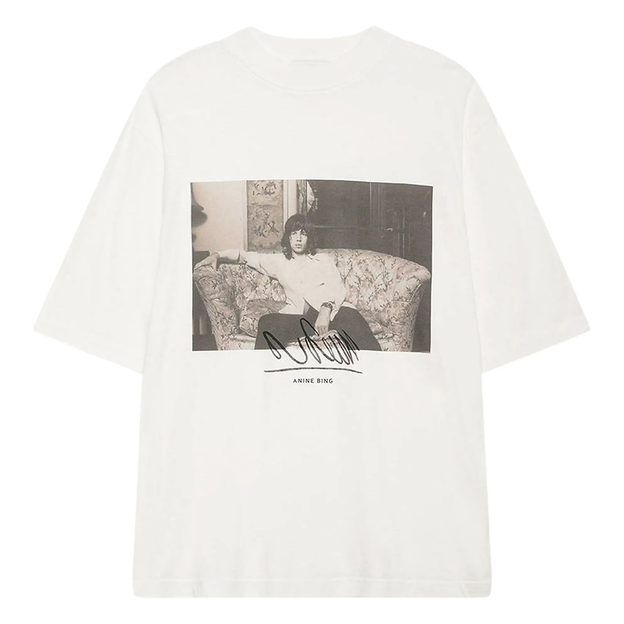 Avi Mick Jagger organic cotton T-shirt | Ivory | Smallable