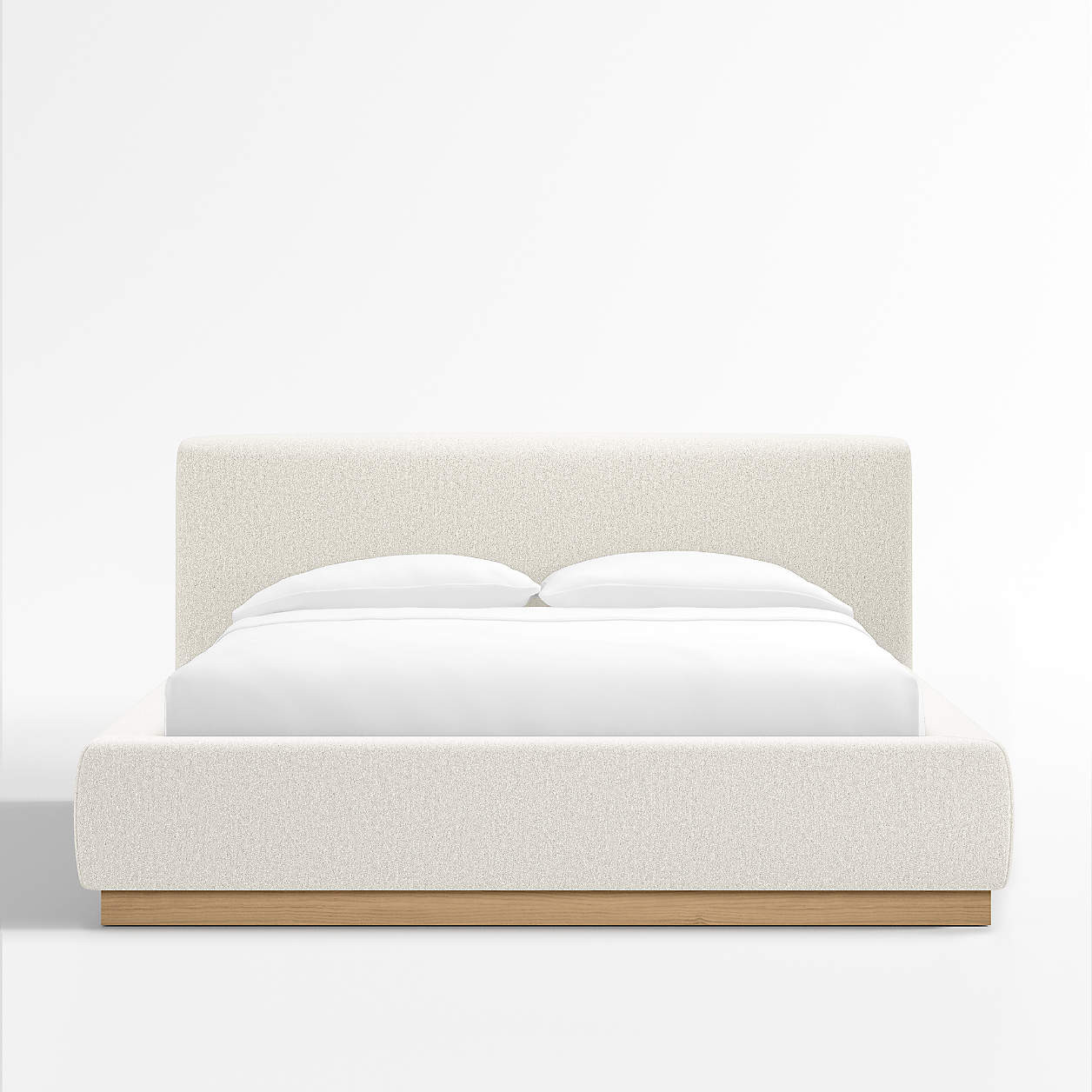 Gather Ivory Upholstered Queen Bed + Reviews | Crate & Barrel | Crate & Barrel
