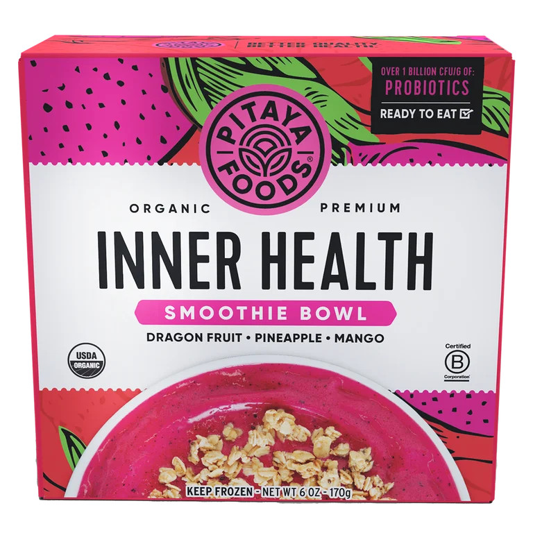 Pitaya Foods Inner Health Fruit Smoothie Bowl, Frozen, Ready to Eat, 1 Count, 6 oz | Walmart (US)