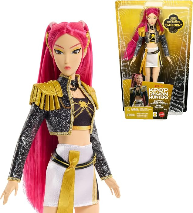 \u200bMattel Kpop Demon Hunters HUNTR/X Mira \u201cGolden\u201d Singing Doll | Amazon (US)