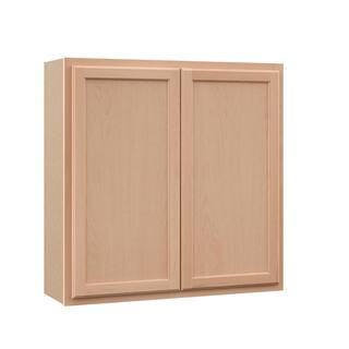 Recessed Panel 36 in. W x 12 in. D x 36 in. H Assembled Wall Kitchen Cabinet in Unfinished | The Home Depot