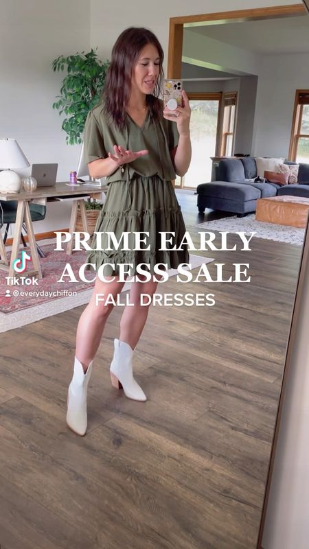 Amazon fashion prime early access deals! Fall dresses, wearing small in all (xs in last one!)

Fall outfits 
Fall wedding guest dress
Fall dress
Fall wedding guest dresses
Fall family photos 
Fall family pics
Fall boots
Western boots
Thanksgiving outfit
Fall booties 
Sweater dress
Prime days 

#LTKstyletip #LTKsalealert #LTKSeasonal