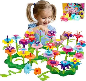 Byserten Gifts for 3-6 Year Old Girls Flower Garden Building Set 98 PCS Arts and Crafts for Girls... | Amazon (US)
