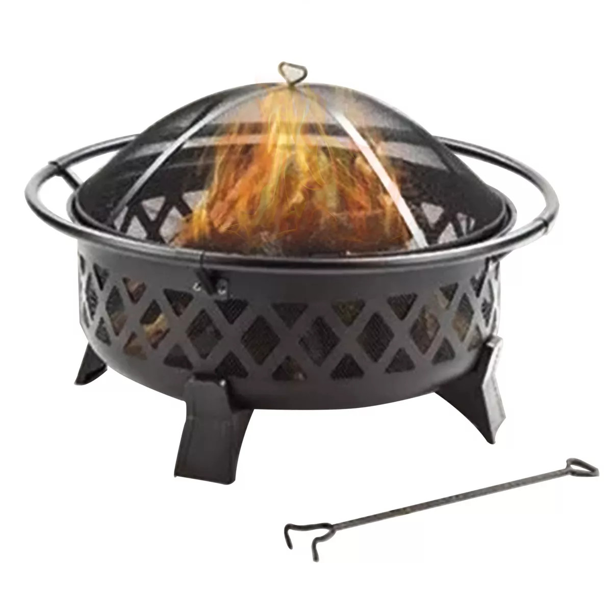 Four Seasons Courtyard Wood Burning Outdoor Fire Pit Backyard Patio Fireplace | Target