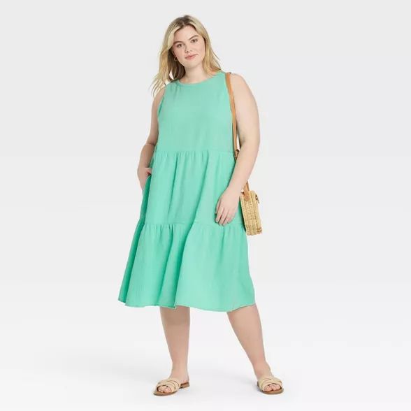 Women's Plus Size Sleeveless Casual Dress - Ava & Viv™ | Target