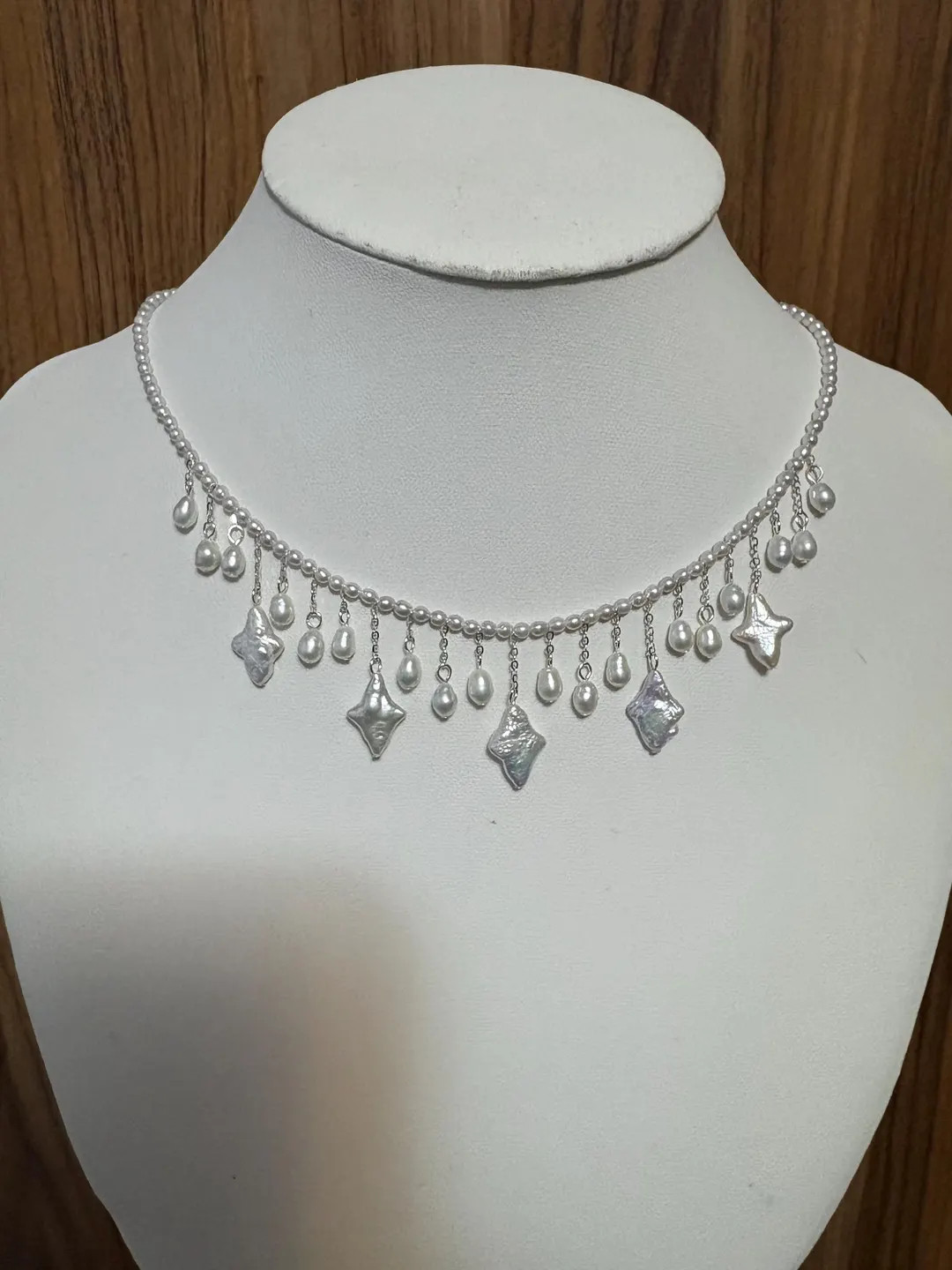 Baroque Pearl Choker: Sterling Silver Bridal Necklace - Etsy | Etsy (US)