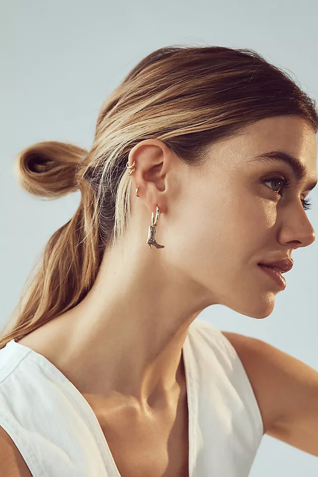 Cowboy Boot Huggie Earrings | Anthropologie (US)