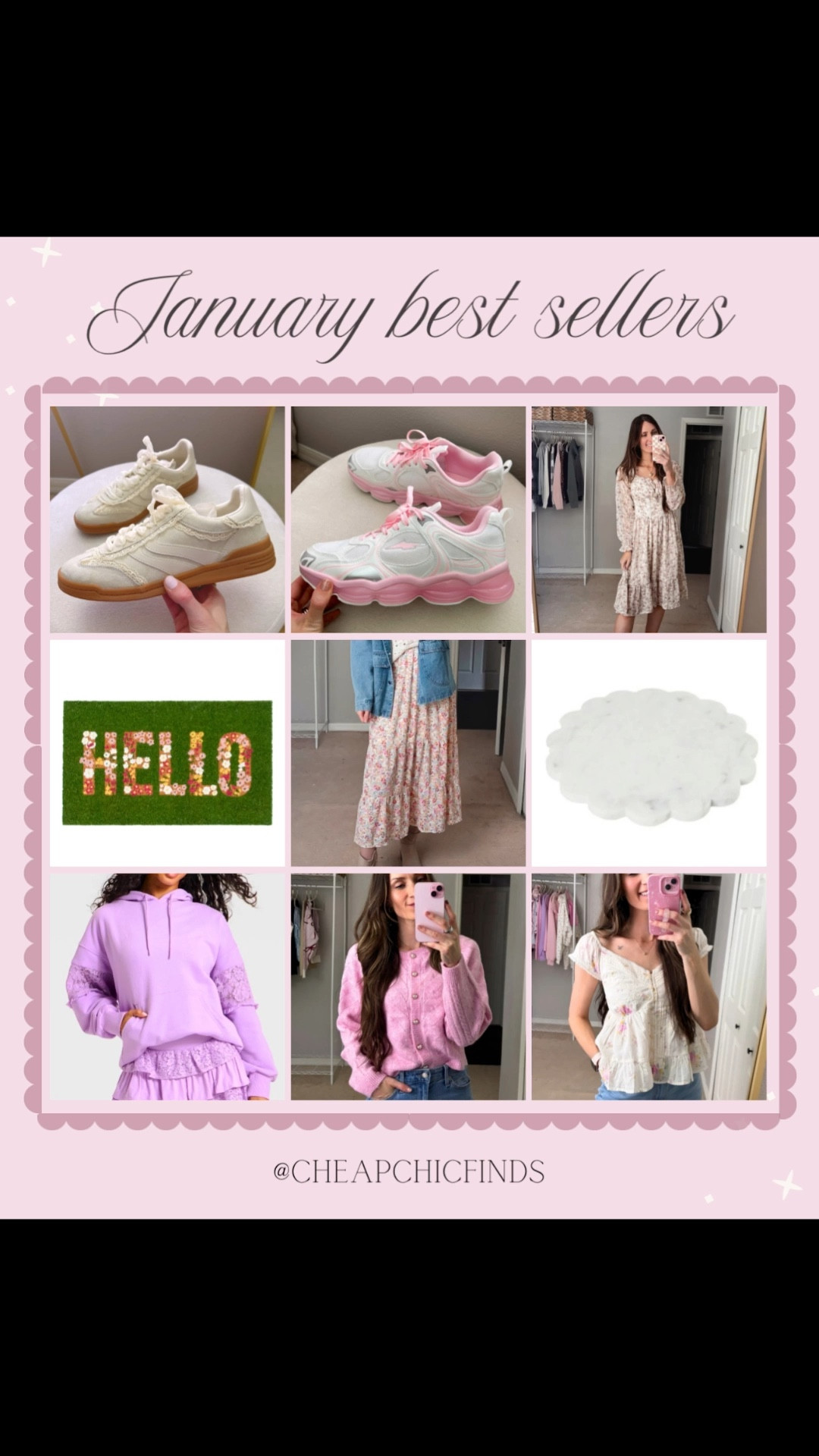 January best sellers!! 

walmart scalloped tray
Walmart lace sneakers
Target fashion 
Walmart spring fashionn

#LTKHome #LTKActive