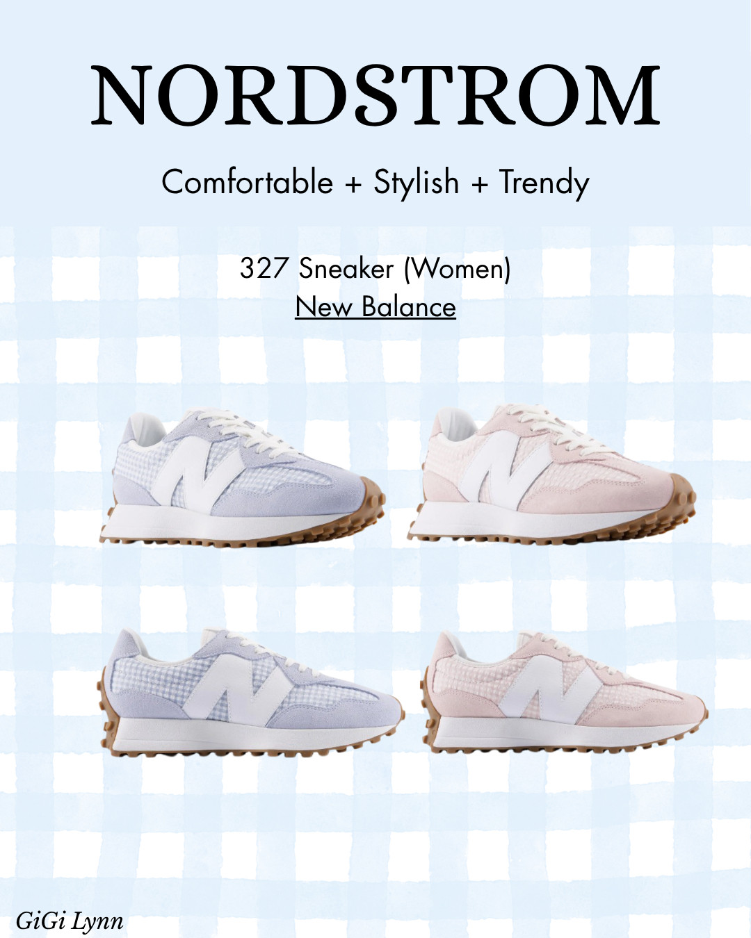 Step into summer in the iconic New Balance 327 Sneakers 💙🤍✨

If you're looking for the perfect combination of comfort, style, and everyday versatility, the New Balance 327 in Oxford Blue, White, and Stone Pink is a must-have. These retro-inspired sneakers are trending for a reason! Whether you're running errands, traveling, heading to brunch, or creating effortless athleisure outfits, these comfortable women's sneakers pair perfectly with shorts, leggings, dresses, and denim.

The lightweight design, cushioned support, and vintage-inspired silhouette make them one of the best everyday sneakers for women this season. I've been reaching for these nonstop because they're stylish enough to elevate an outfit while staying comfortable all day long.

✨ Perfect for:
✔️ Casual summer outfits
✔️ Travel days
✔️ Athleisure looks
✔️ Weekend errands
✔️ Walking and all-day comfort
✔️ Capsule wardrobe essentials

Save this post for your next sneaker upgrade! 👟💙

#NewBalance327 #NewBalanceWomen #SneakerStyle #AthleisureOutfit #CasualStyle #ComfortableShoes #SummerFashion #EverydayStyle #LTKFinds #FashionFavorites

 

 #LTKootd #LTKActive #LTKWorkwear