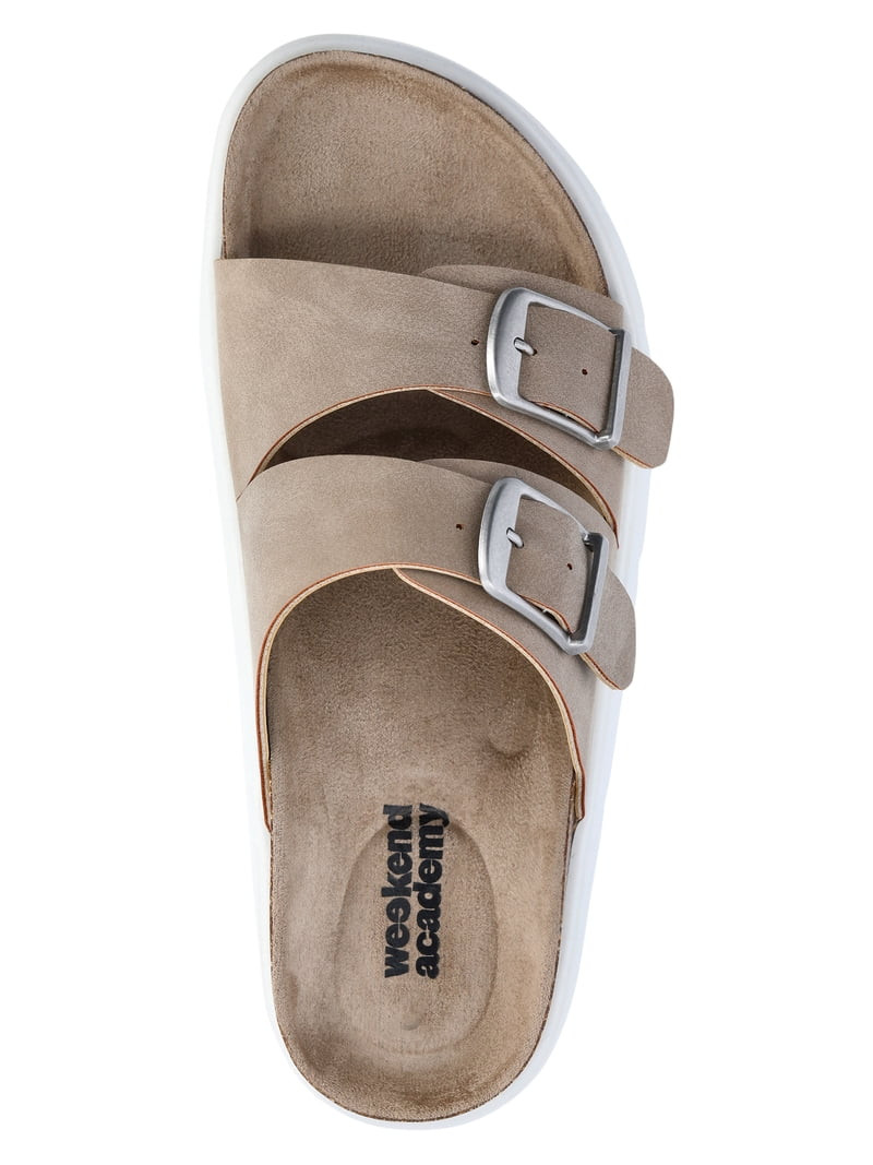 Weekend Academy Girls Double Buckle Platform Sandals | Walmart (US)