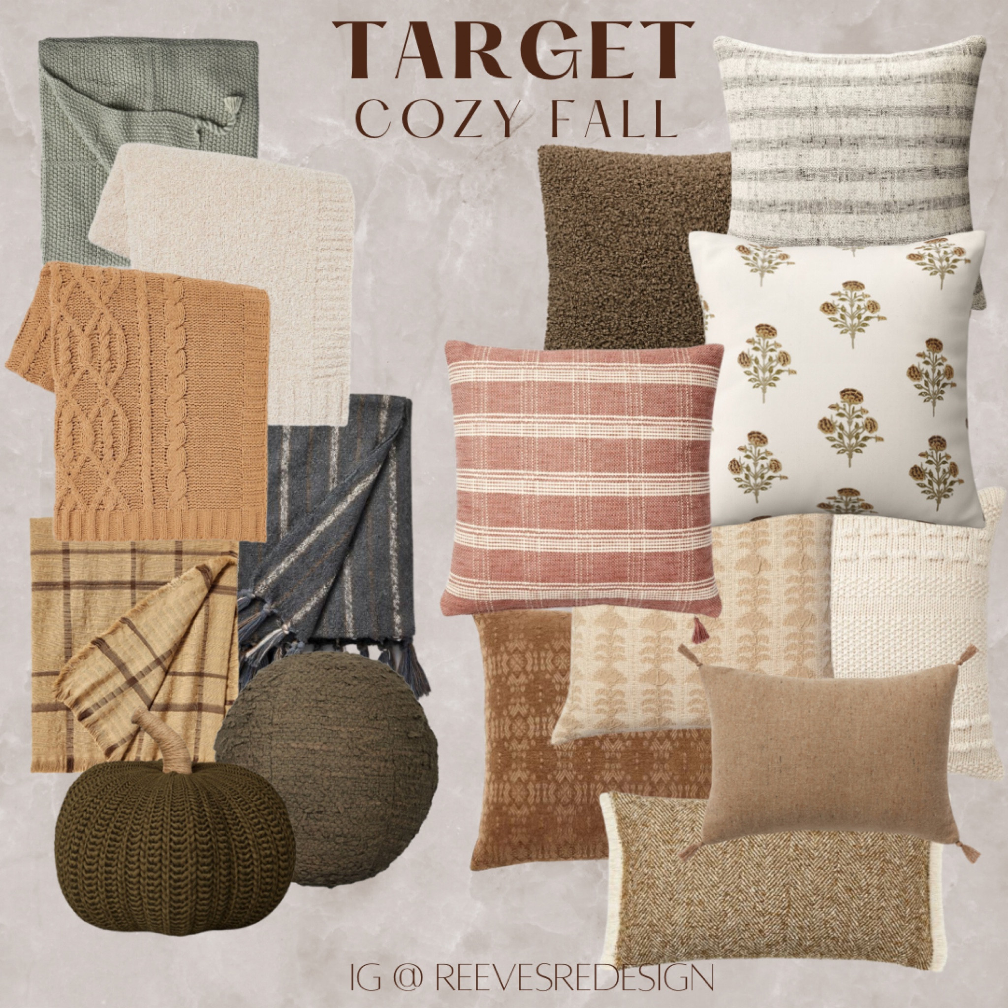 Target Deals, Cozy cottage, cozy home, throw pillows, throw blankets, Fall home decorating, budget friendly, home on a budget, mom vlogger, pumpkin pillow, boucle, block print, Threshold x Studio Mcgee, Fall flannel, Target mom, thrifty Mom, modern cottage, seasonal decor, Magnolia, Joanna Gaines

#LTKunder50 #LTKSeasonal #LTKhome