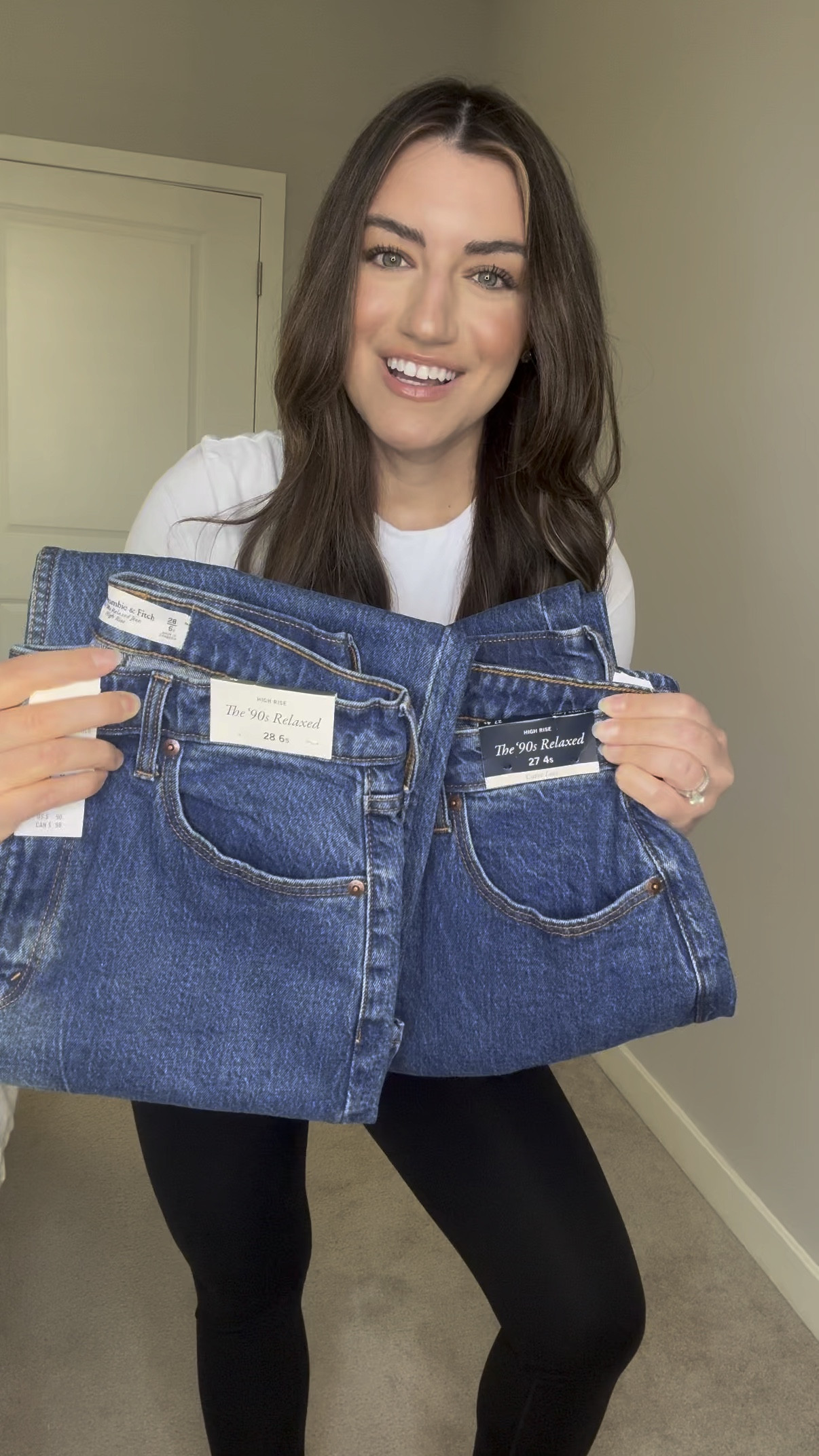 25% off @abercrombie jeans + additional 15% off with code: DENIMAF
.
Wearing the curve love high rise 90’s relaxed jean in color dark. I’m 5’4 1/2” and weigh in the low 140’s. Wearing size 27s in curve love and 28s in the regular fit.
.
#abercrombie #abercrombieandfitch #myabercrombie #denim #jeans #viraljeans #curvelove #everydayoutfits #everydayoutfit #everydayoutfitideas #outfitideas #outfitidea #outfitideasforwomen #ootd #ootdfashion #jeansoutfit #relaxedjeans #tryon #tryonhaul #abercrombiedenim #winteroutfit #winteroutfitideas #winteroutfits #sale #denimsale #jeansale #whitetee #babytee #ltk 